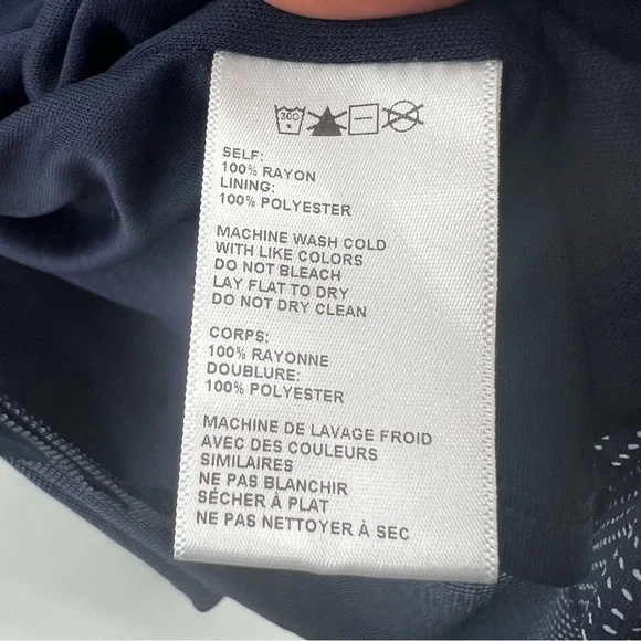 Urban Outfitters blue white polka dot wrap dress size L - Picture 9 of 9